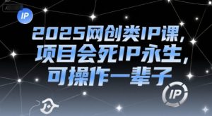 2025网创类IP课，项目会死IP永生，可操作一辈子-理想项目库