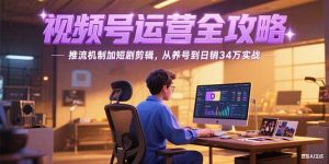 2025视频号运营全攻略,推流机制加短剧剪辑,从养号到日销34万实战-理想项目库