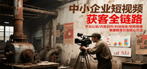 中小企业短视频获客全链路，平台认知/内容创作/抖加投放/矩阵搭建，精准引流核心方法-理想项目库