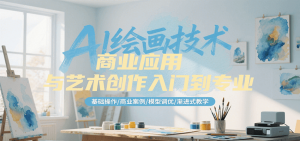 AI绘画技术商业应用与艺术创作入门到专业,基础操作/商业案例/模型调优/渐进式教学-理想项目库