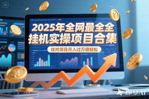 2025年挂机实操项目实操演练，挂机类型，AI直播类型，轻资产创业类型…-理想项目库