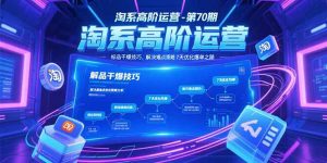 淘系高阶运营-第70期，标品干爆技巧，解决难点策略，大佬操盘方法-理想项目库