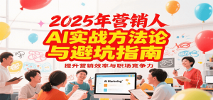 2025年营销实战方法论与避坑指南,利用AI提升营销效率与职场竞争力-理想项目库