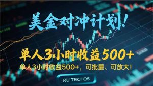 长久稳定的撸美金项目，平均3小时收入 500+，可公司实地考察实地操作！-理想项目库