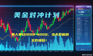 2025年最暴力项目“美金先登计划”最新最强对冲战法，每日实际收益1K-4K-理想项目库