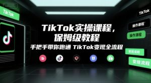 TikTok实操课程,保姆级教程,手把手带你跑通TikTok变现全流程-理想项目库