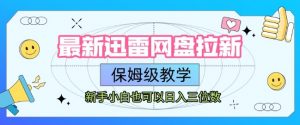 最新迅雷网盘拉新，保姆级教学，新手小白也可以日入三位数-理想项目库