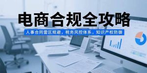 电商合规全攻略,人事合同雷区规避,税务风控体系,知识产权防御-理想项目库