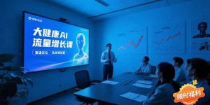 大健康AI流量增长课8.0,赛道定位方法论,AI数字人内容生产,私域转化运营-理想项目库