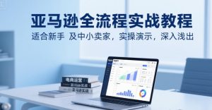 亚马逊全流程实战教程,适合新手及中小卖家,实操演示,深入浅出-理想项目库