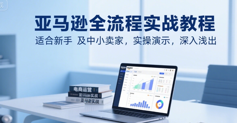 亚马逊全流程实战教程，适合新手及中小卖家，实操演示，深入浅出-理想项目库
