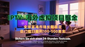 【海外虚拟项目掘金】日入100-200美刀，自己在家就可以闷声发大财，长期可做，工作室可复制扩大【揭秘】-理想项目库