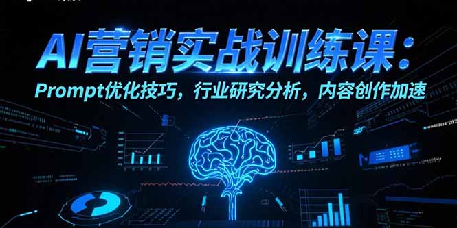 AI营销实战训练课：Prompt优化技巧，行业研究分析，内容创作加速-理想项目库