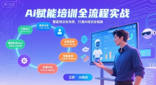 AI赋能培训全流程实站，覆盖培训全场景，打通 Al培训全链路-理想项目库
