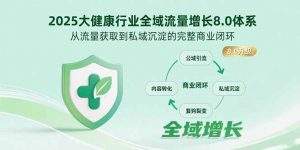 2025大健康行业全域流量增长8.0体系，从流量获取到私域沉淀的完整商业闭环-理想项目库