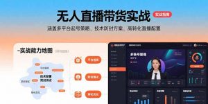 无人直播带货实战，涵盖多平台起号策略、技术防封方案、高转化直播配置-理想项目库