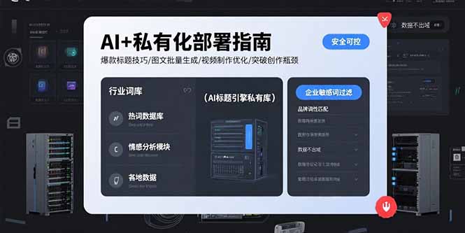 AI+私有化部署指南 爆款标题技巧/图文批量生成/视频制作优化/突破创作瓶颈-理想项目库