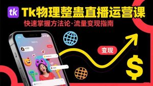 Tk物理整蛊直播跨境运营:快速掌握整蛊类直播的运营方法论,实现流量变现-理想项目库