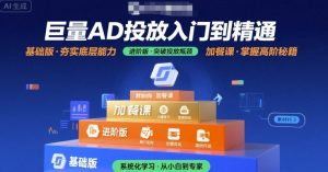 巨量AD投放入门到精通，基础版+进阶版+加餐课-理想项目库