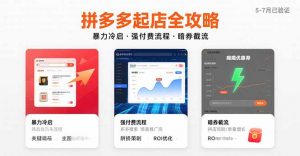 拼多多起店全攻略，暴力冷启，强付费流程，暗券截流，5-7月已验证的方法-理想项目库