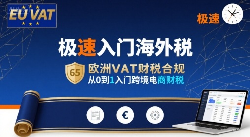 极速入门海外税，欧洲VAT财税合规，从0到1入门跨境电商财税-理想项目库