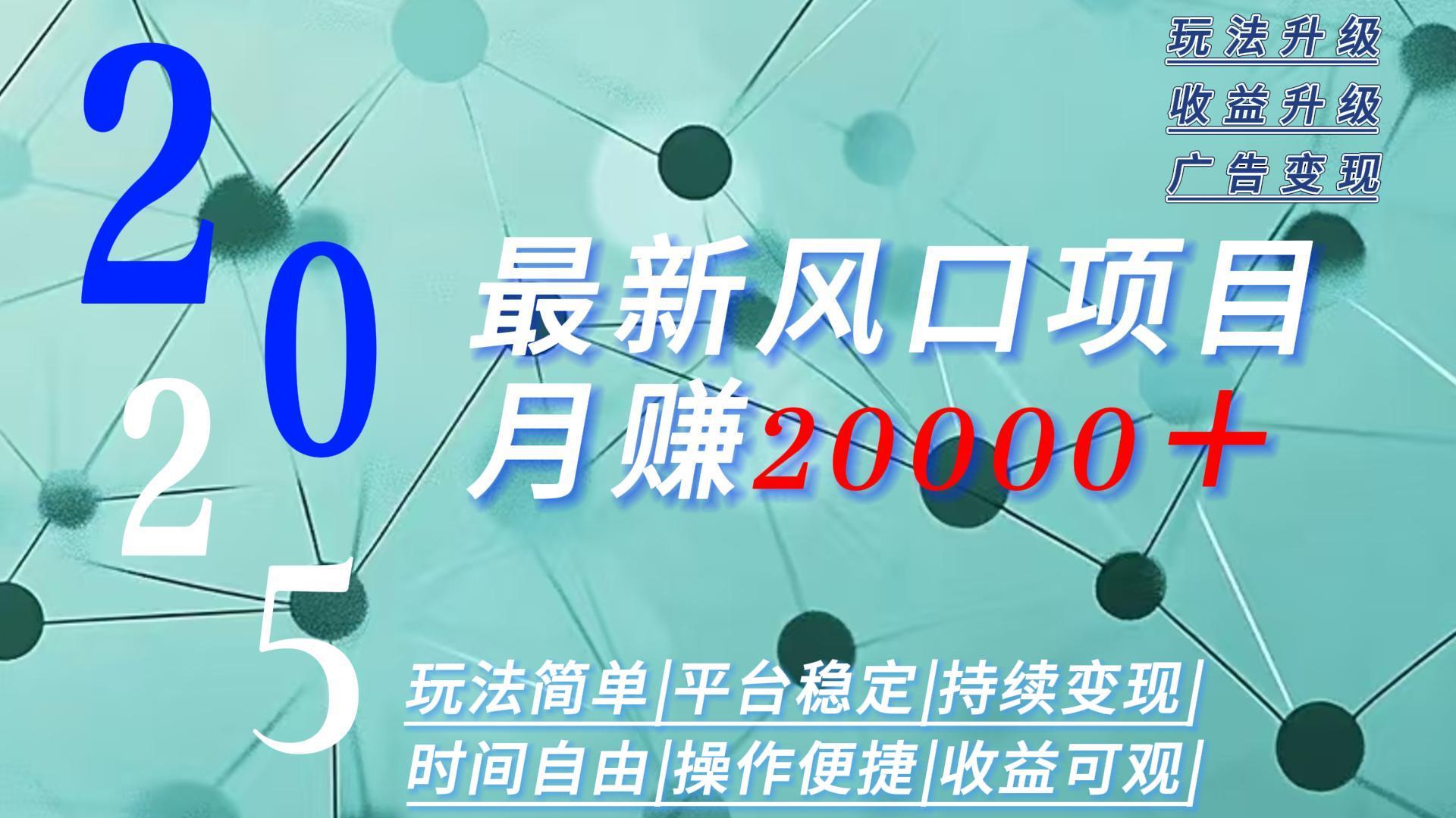 2025广告赛道新风口-月赚2W＋玩法简单，时间自由-理想项目库