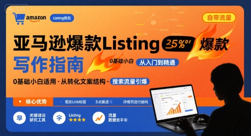 亚马逊爆款Listing写作方法，亚马逊0基础小白也能写爆款自带流量的Listing-理想项目库
