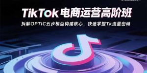 TikTok电商运营高阶班:拆解OPTIC五步模型构建核心,快速掌握Tk流量密码-理想项目库