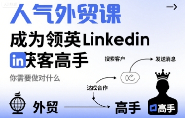 人气外贸课-成为领英Linkedin获客高手，你需要做对什么-理想项目库