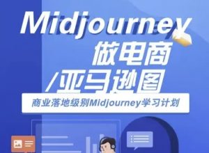 Midjourney做电商亚马逊图-商业落地级别Midjourney学习计划-AI跨境电商教程-理想项目库