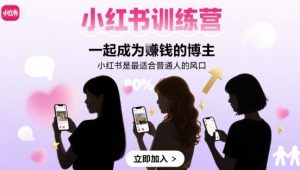 小红书训练营一起成为賺钱的博主，小红书是最适合普通人的风口-理想项目库