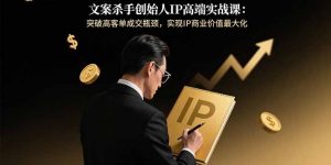 文案杀手创始人IP高端实战课：突破高客单成交瓶颈，实现IP商业价值最大化-理想项目库