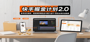 快手掘金计划2.0，账号定位装修、短视频剪辑选品与磁力金牛+裂变出单实战指南-理想项目库