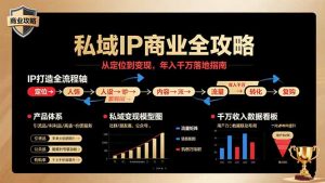 私域IP商业全攻略，从定位到变现，年入千万落地指南-理想项目库