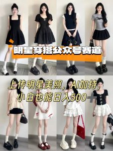 公众号明星穿搭赛道，上传明星美照，AI加持，小白也能日入5张-理想项目库