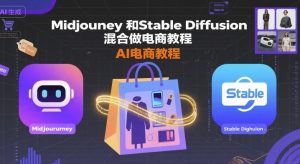 Midjourney和Stable Diffusion混合做电商教程-ai电商教程-理想项目库
