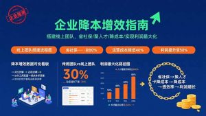 企业降本增效指南：搭建线上团队，省社保/聚人才/降成本/实现利润最大化-理想项目库