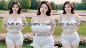 微胖女孩舞蹈AI视频制作提示词(含绘图词、视频词) 跳舞+视频教程-理想项目库