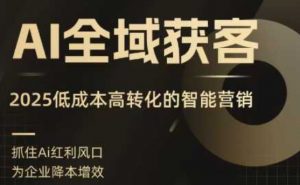 AI全域获客实训营，2025低成本高转化的智能营销，精准找客，高效营销-理想项目库