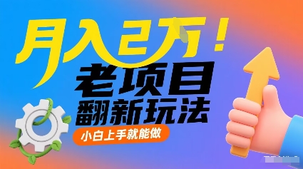 月入2W！老项目翻新玩法，小白上手就能做，非常容易上手-理想项目库