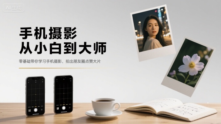 手机摄影从小白到大师，零基础带你学习手机摄影，拍出朋友圈点赞大片-理想项目库