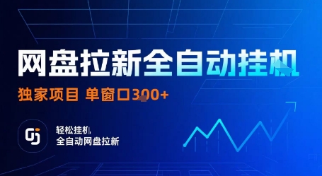 网盘拉新全自动挂G，独家项目，全自动运行完成拉新做任务，单窗口3张+【揭秘】-理想项目库