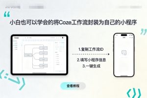小白也可以学会的将coze工作流封装为自己的小程序-理想项目库