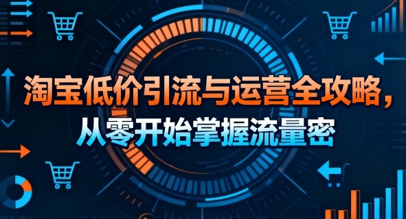 淘宝低价引流与运营全攻略，从零开始掌握流量密码-理想项目库