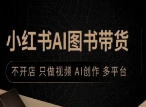小红书AI图书带货，不开店，只做视频，AI创作，多平台-理想项目库