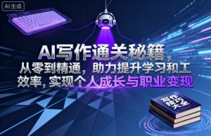 AI写作通关秘籍，从零到精通，助力提升学习和工作效率，实现个人成长与职业变现-理想项目库
