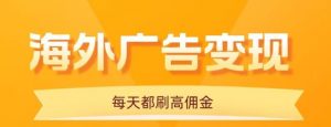 用手机看海外广告，每天10分钟，单机日入20+，无需养鸡，保姆级教程-理想项目库