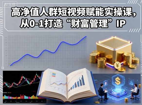 高净值人群短视频赋能实操课，从0-1打造“财富管理”IP-理想项目库