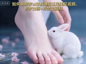 如何用即梦ai生成爆款玉足美足视频，即梦出图+即梦出视频，快速涨粉-理想项目库