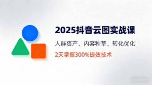 2025抖音云图实战课，人群资产、内容种草、转化优化，2天掌握300%提效技术-理想项目库